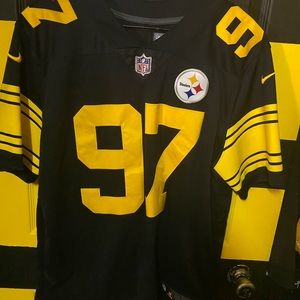 Steelers color rush cam heyward nfl football jersey 412 stitched nike